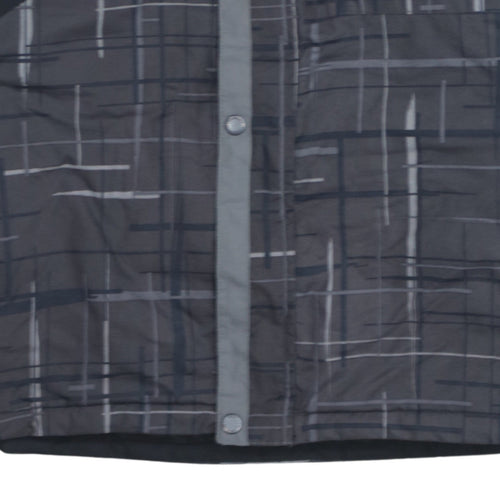 Columbia Boys Grey Geometric Waterproof Lined Winter Puffer Jacket 20 Plus