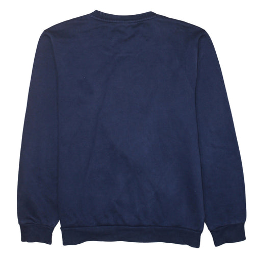 Puma Mens Blue Crew Neck Logo Sweatshirt M Regular Fit Pullover