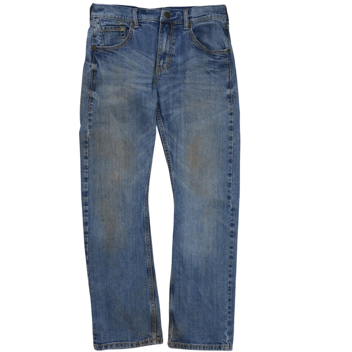 Wrangler Men's Blue 30x32 Straight Leg Denim Jeans