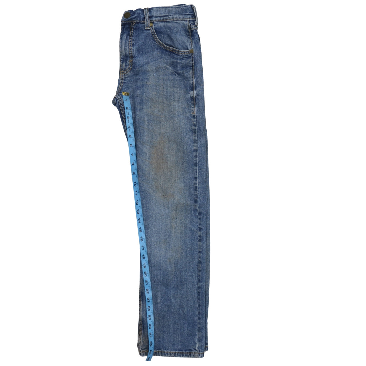 Wrangler Men's Blue 30x32 Straight Leg Denim Jeans