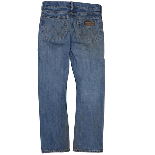 Wrangler Men's Blue 30x32 Straight Leg Denim Jeans