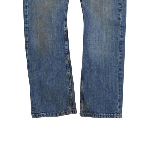 Wrangler Men's Blue 30x32 Straight Leg Denim Jeans