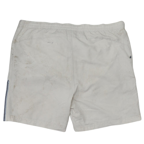 Adidas Men's White L Athletic Shorts Elastic Waist Activewear