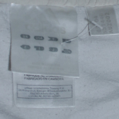 Adidas Men's White L Athletic Shorts Elastic Waist Activewear