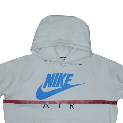 Nike Men’s White Pullover Hoodie L Logo Graphic Sportswear