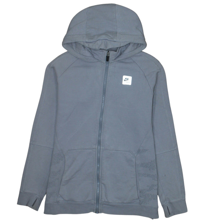 Nike Boys Grey Full Zip Hoodie Air Max 13-15 Years Hooded Sweatshirt