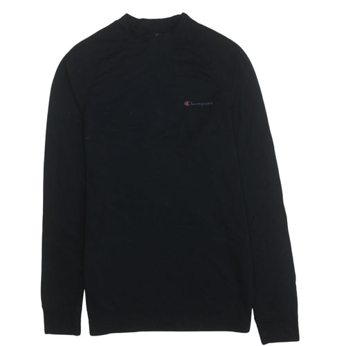Champion Men's Black Long Sleeve Pullover T-Shirt Size L