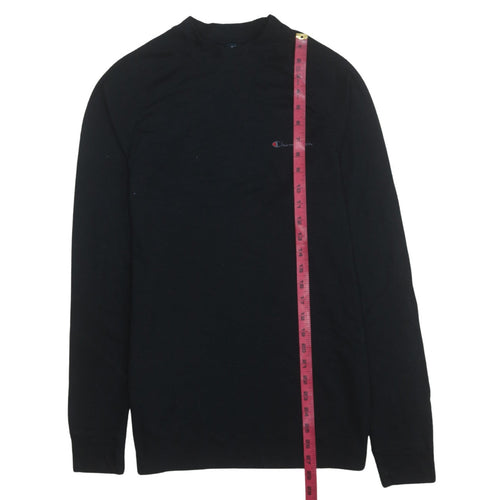 Champion Men's Black Long Sleeve Pullover T-Shirt Size L