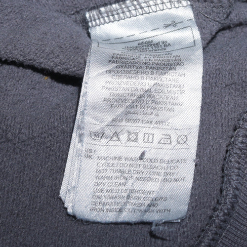 Adidas Men's Grey XL Pullover Hoodie with Logo Detail