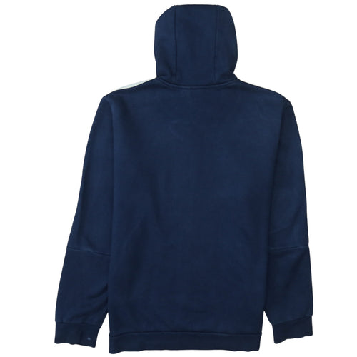 Adidas Men's Blue Pullover Hoodie L Sports Fleece Sweatshirt