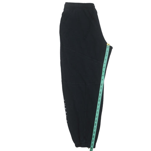 Nike Air Women's Black Jogger Trousers M Fleece Drawstring