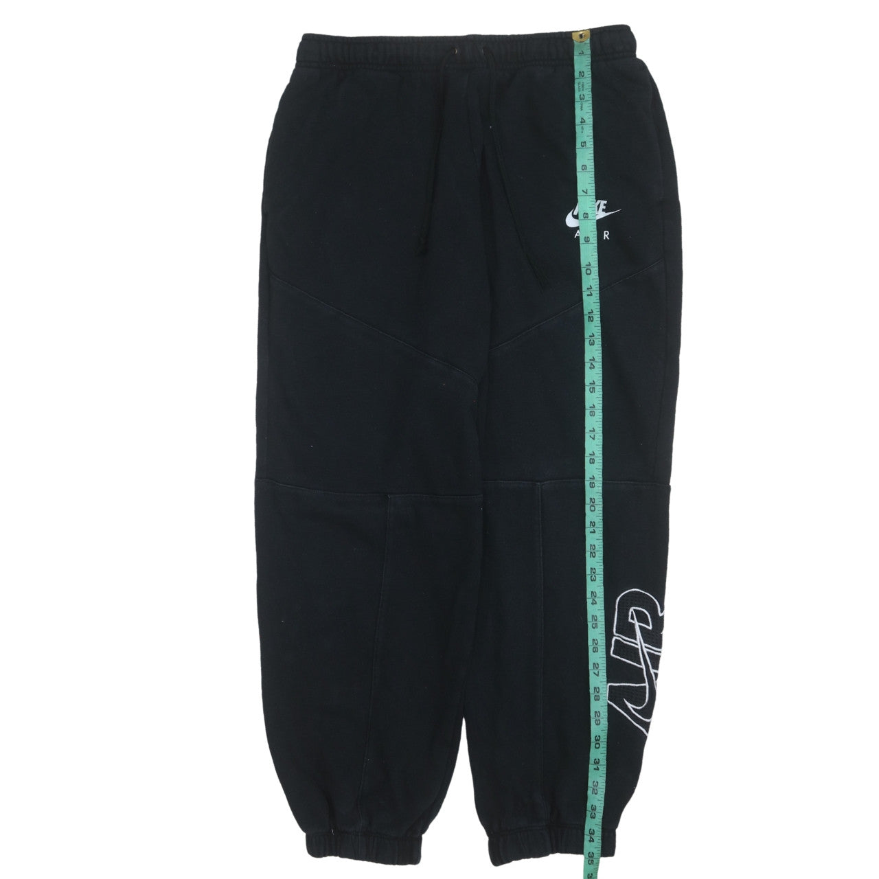 Nike Air Women's Black Jogger Trousers M Fleece Drawstring