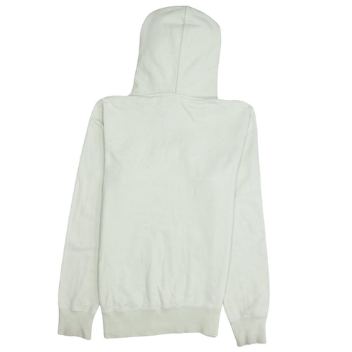 Champion Women's Small White Pullover Hoodie with Logo Embroidery