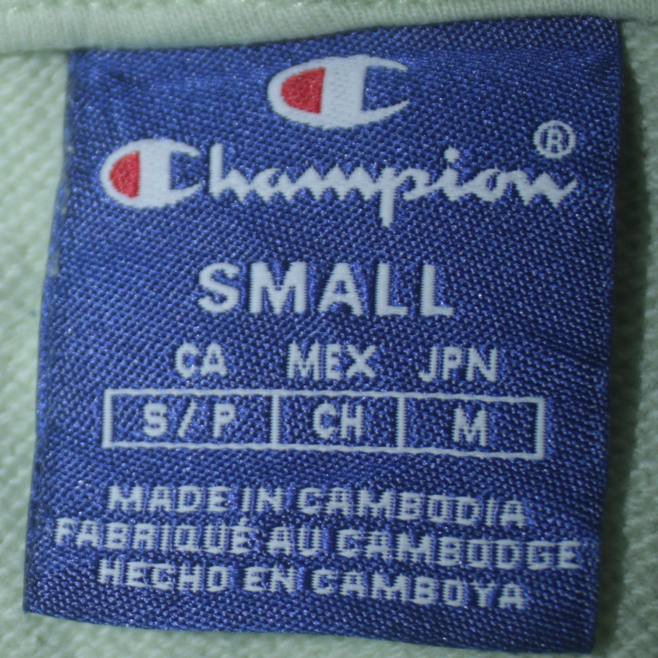 Champion Women's Small White Pullover Hoodie with Logo Embroidery