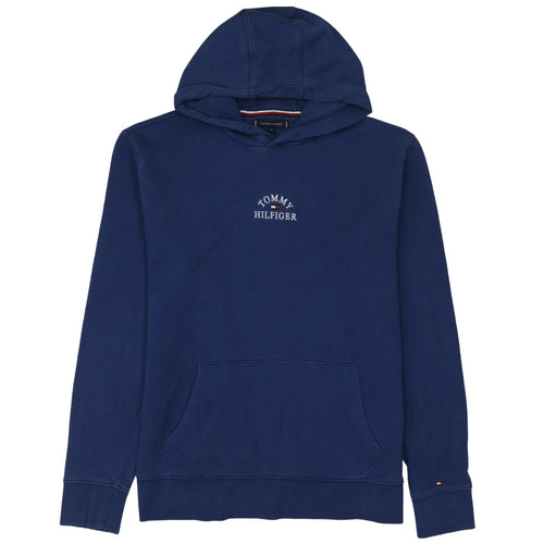 Tommy Hilfiger Men's Blue XL Pullover Hoodie Classic Embroidered Logo