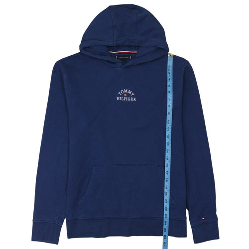 Tommy Hilfiger Men's Blue XL Pullover Hoodie Classic Embroidered Logo