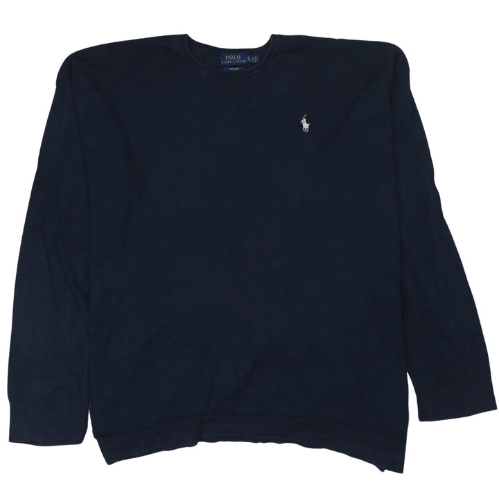 Ralph Lauren Men's Blue XL Cotton Crew Neck Jumper