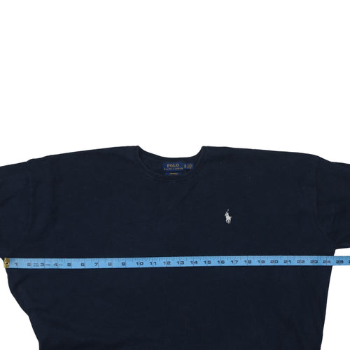 Ralph Lauren Men's Blue XL Cotton Crew Neck Jumper