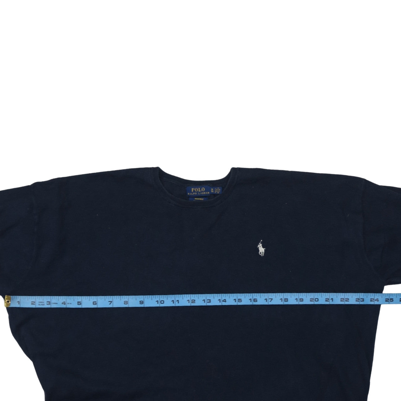 Ralph Lauren Men's Blue XL Cotton Crew Neck Jumper