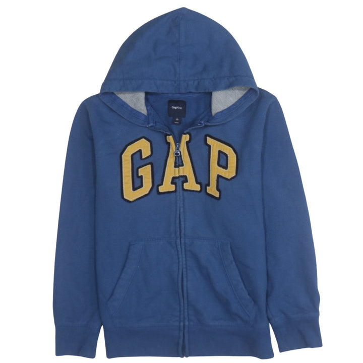 GAP Kids Boys Blue Full Zip Hoodie Sweatshirt L (10) Cotton Blend