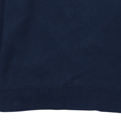 Champion Women's Navy Pullover Hoodie Medium - Classic Logo Cotton Blend