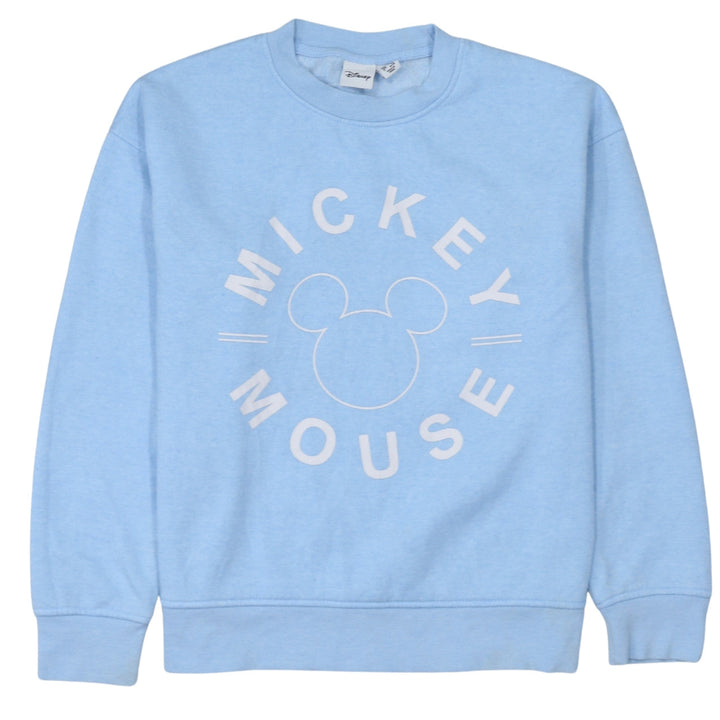 Disney Primark Women Blue 2XS Pullover Sweatshirt Mickey Mouse Graphic