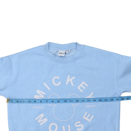 Disney Primark Women Blue 2XS Pullover Sweatshirt Mickey Mouse Graphic