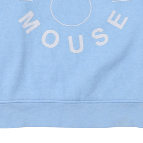 Disney Primark Women Blue 2XS Pullover Sweatshirt Mickey Mouse Graphic