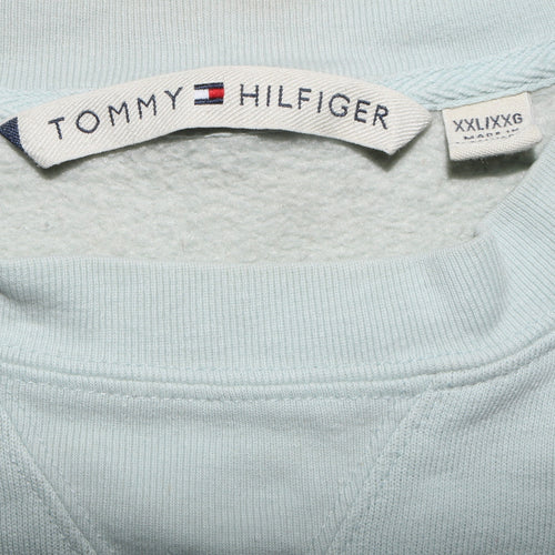 Tommy Hilfiger Men's Beige 2XL Crew Neck Pullover Sweatshirt