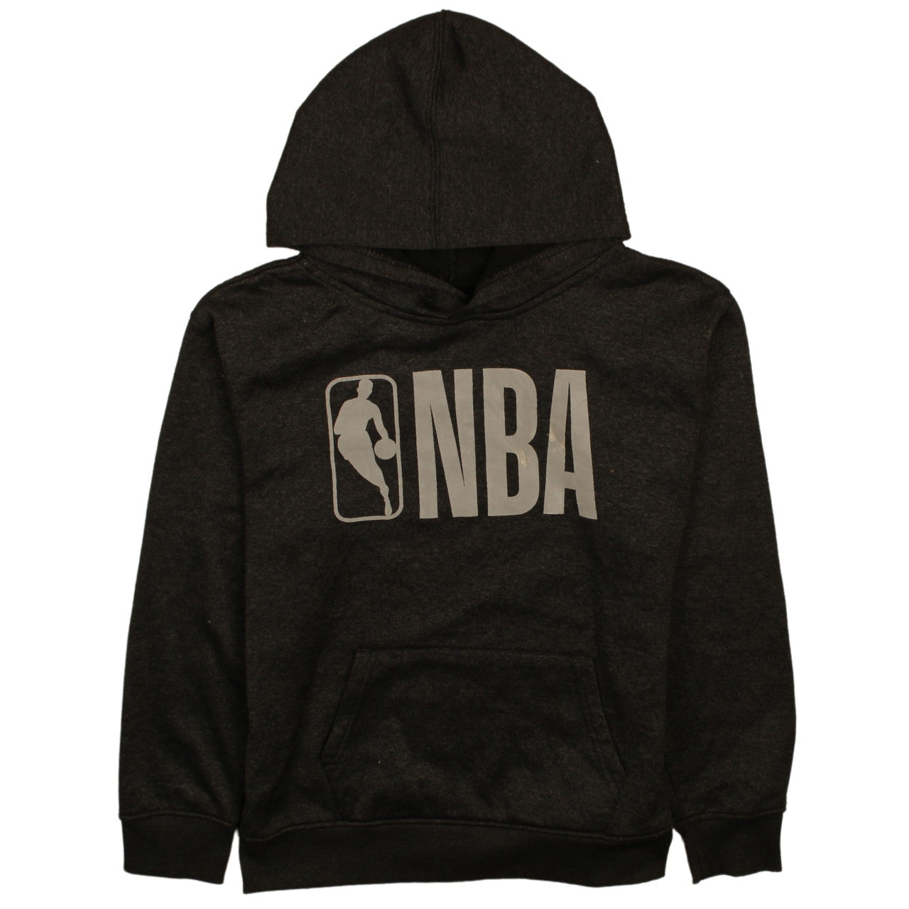 NBA Boys Black Hoodie L (14-16) Pullover Basketball Graphic Sweatshirt