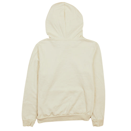 Puma Women Beige Pullover Hoodie Small Logo Embroidered Sweatshirt