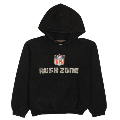 Gildan Mens Black Rush Zone NFL Graphic Pullover Hoodie Size S