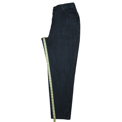 Lee Women's Blue High Rise Tapered Jeans Size 14 Cotton Retro