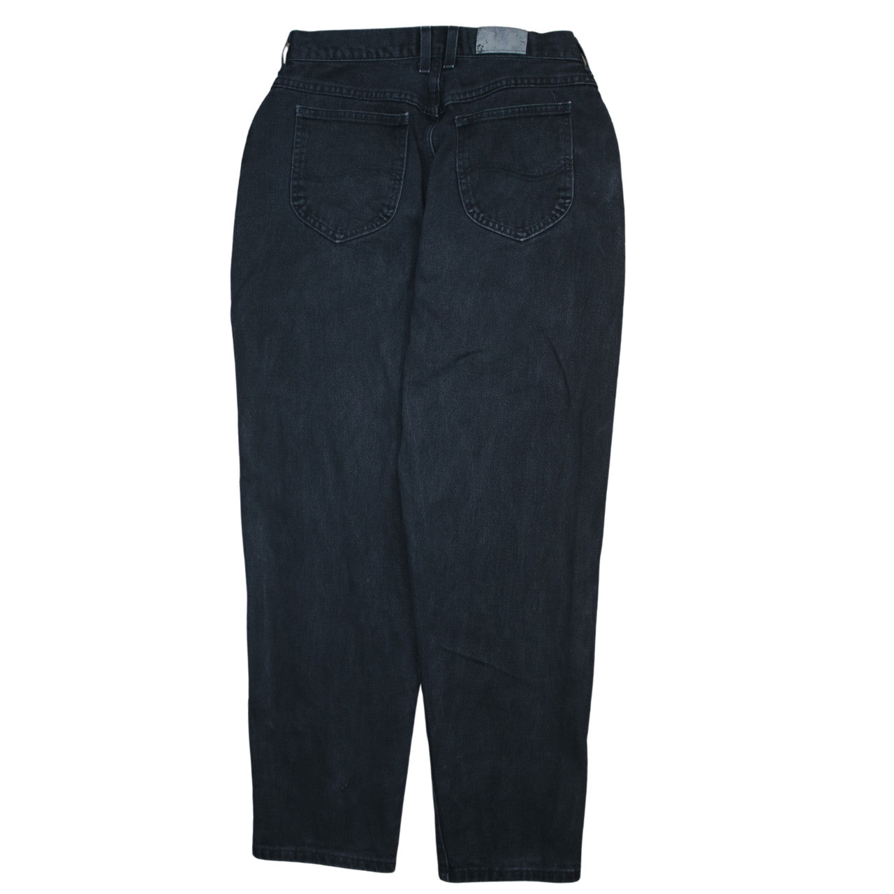 Lee Women's Blue High Rise Tapered Jeans Size 14 Cotton Retro