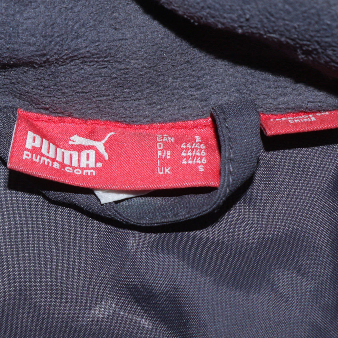 Puma Men's Brown Hooded Parka Jacket Size S Water Resistant