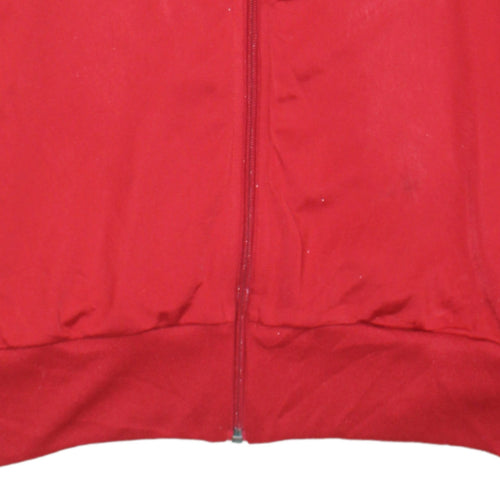 Adidas Men's Red Track Jacket L Glasgow Harp AFC Full Zip Polyester