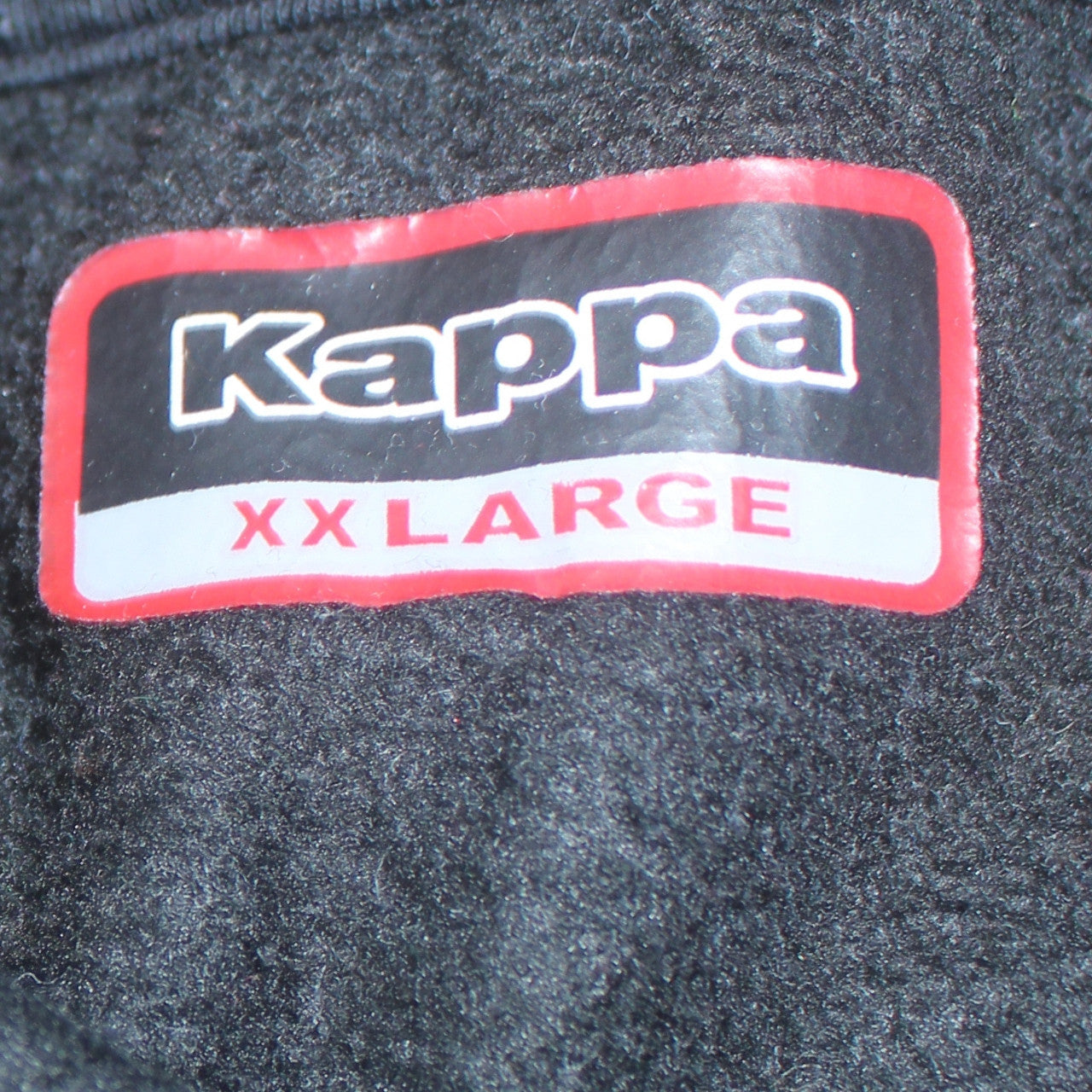 Kappa Men's Black 2XL Pullover Hoodie with Logo Pocket