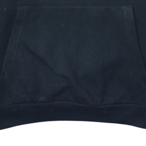 Kappa Men's Black 2XL Pullover Hoodie with Logo Pocket