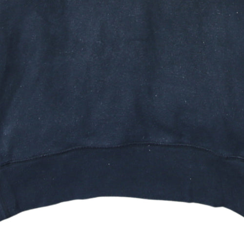 Under Armour Mens Black Pullover Hoodie Size L Loose Fit Fleece