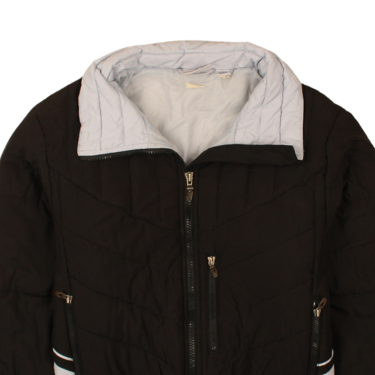 Puma Women Black Mid-Length Full Zip Lined Activewear Jacket M