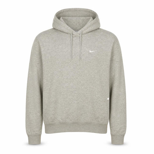 Nike Men's Grey Pullover Hoodie M Regular Fit Fleece Sportswear