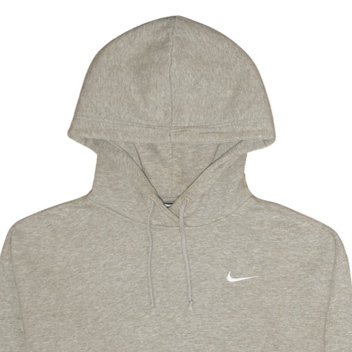 Nike Men's Grey Pullover Hoodie M Regular Fit Fleece Sportswear