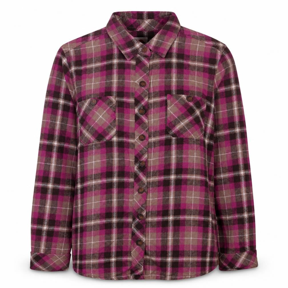 Dickies Women Multicoloured Plaid Flannel Long Sleeve Button-Up Shirt M