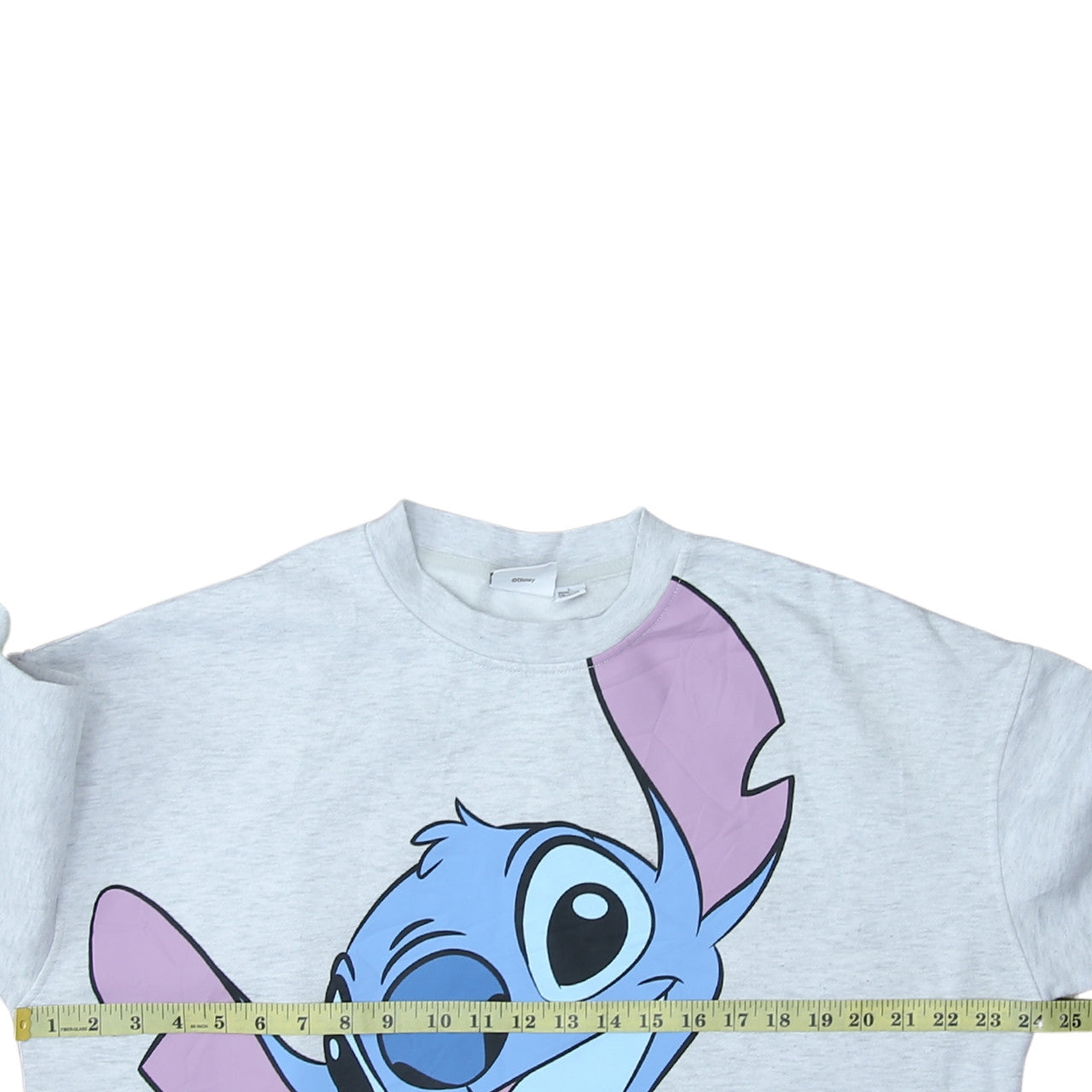Disney Stitch Grey Sweatshirt Women L Graphic Pullover Jumper
