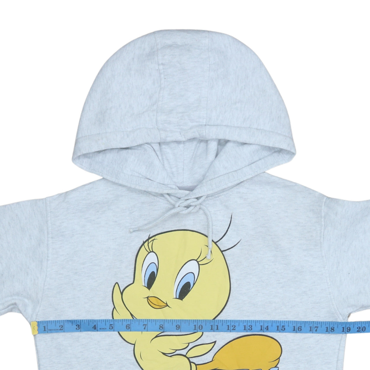 Looney Tunes Women Grey Tweety Hoodie 2XS Pullover Graphic Print