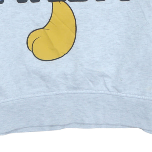 Looney Tunes Women Grey Tweety Hoodie 2XS Pullover Graphic Print