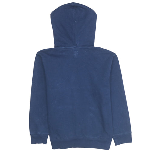 GAP Boys Blue Pullover Hoodie Size 10 Years Logo Fleece Sweatshirt