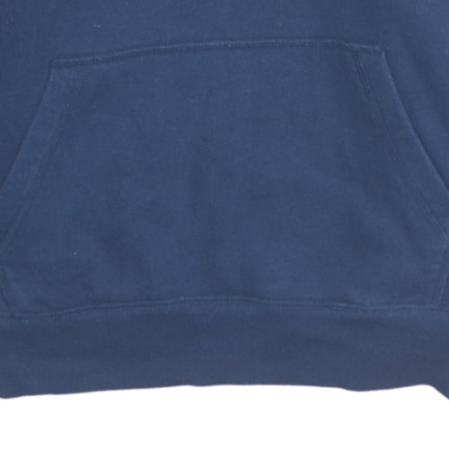GAP Boys Blue Pullover Hoodie Size 10 Years Logo Fleece Sweatshirt