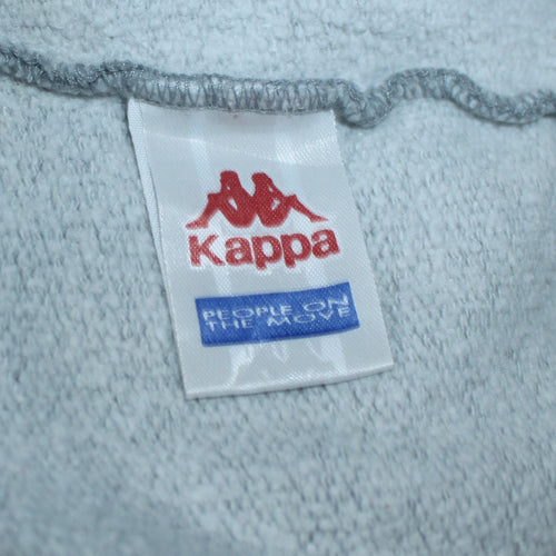 Kappa Womens Grey Logo Tape Sweatshirt Large Casual Pullover