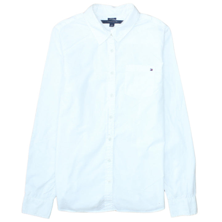 Tommy Hilfiger Men's White Classic Fit Cotton Button-Up Shirt M